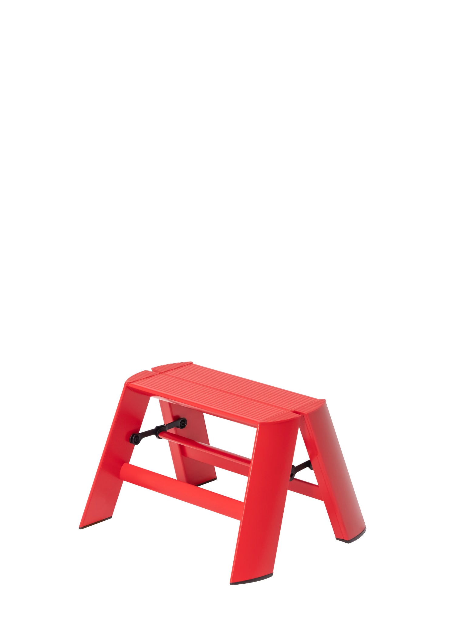 Lucano 1-step ladder rood – compact design opstapje van Hasegawa