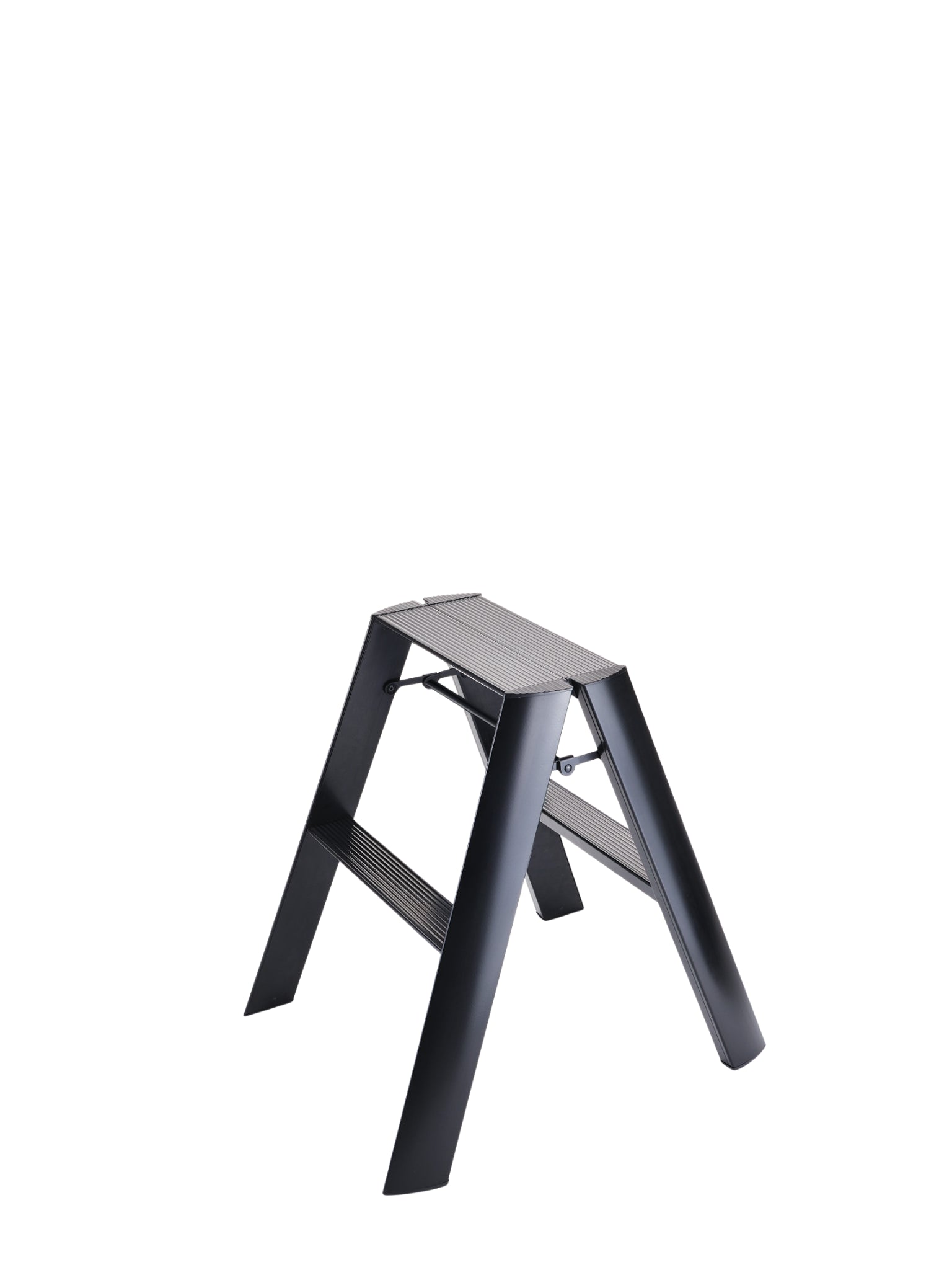 Lucano 2-step ladder zwart – compact design opstapje van Hasegawa