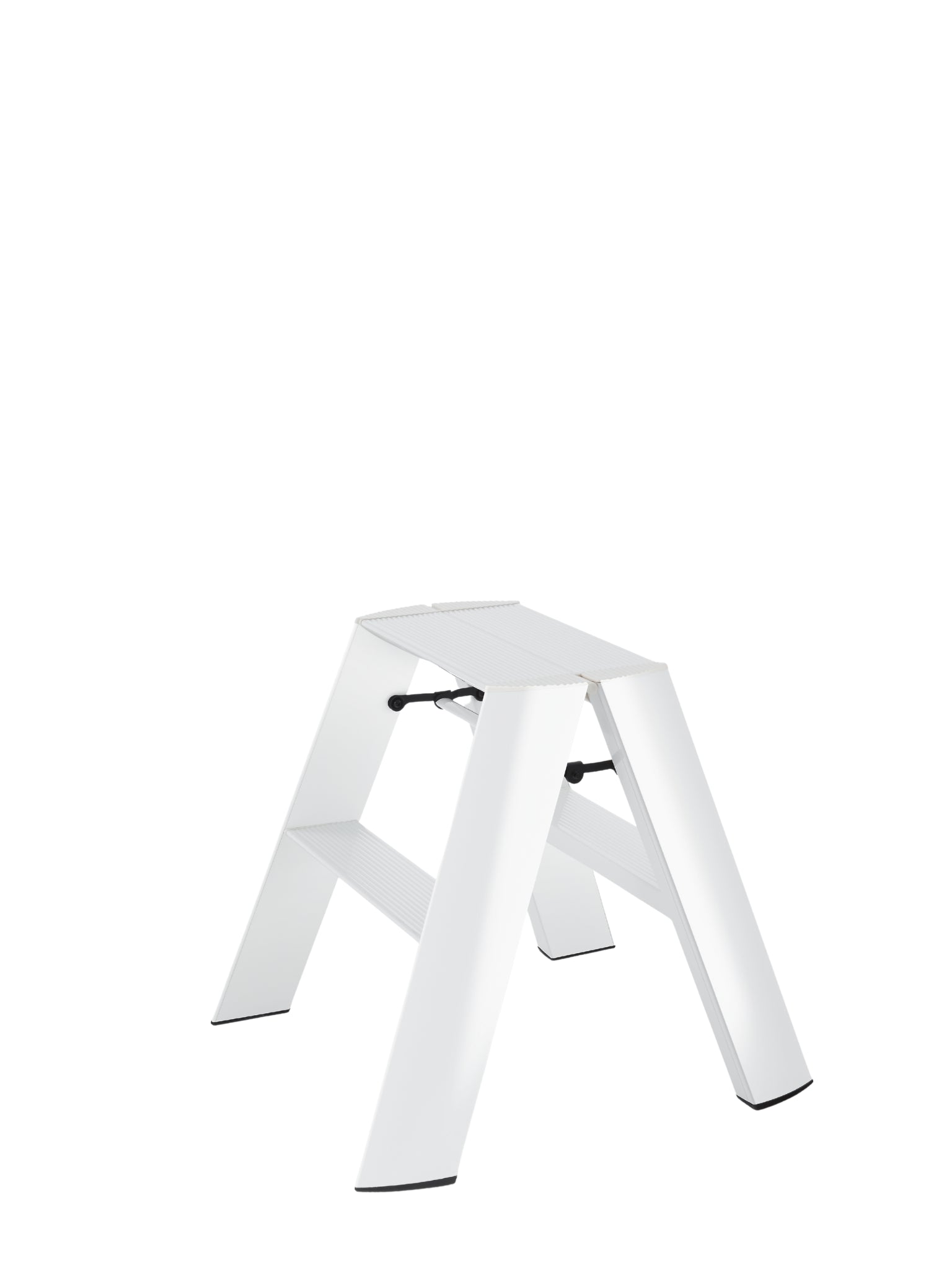Lucano 2-step brede ladder wit – extra stabiel design opstapje van Hasegawa