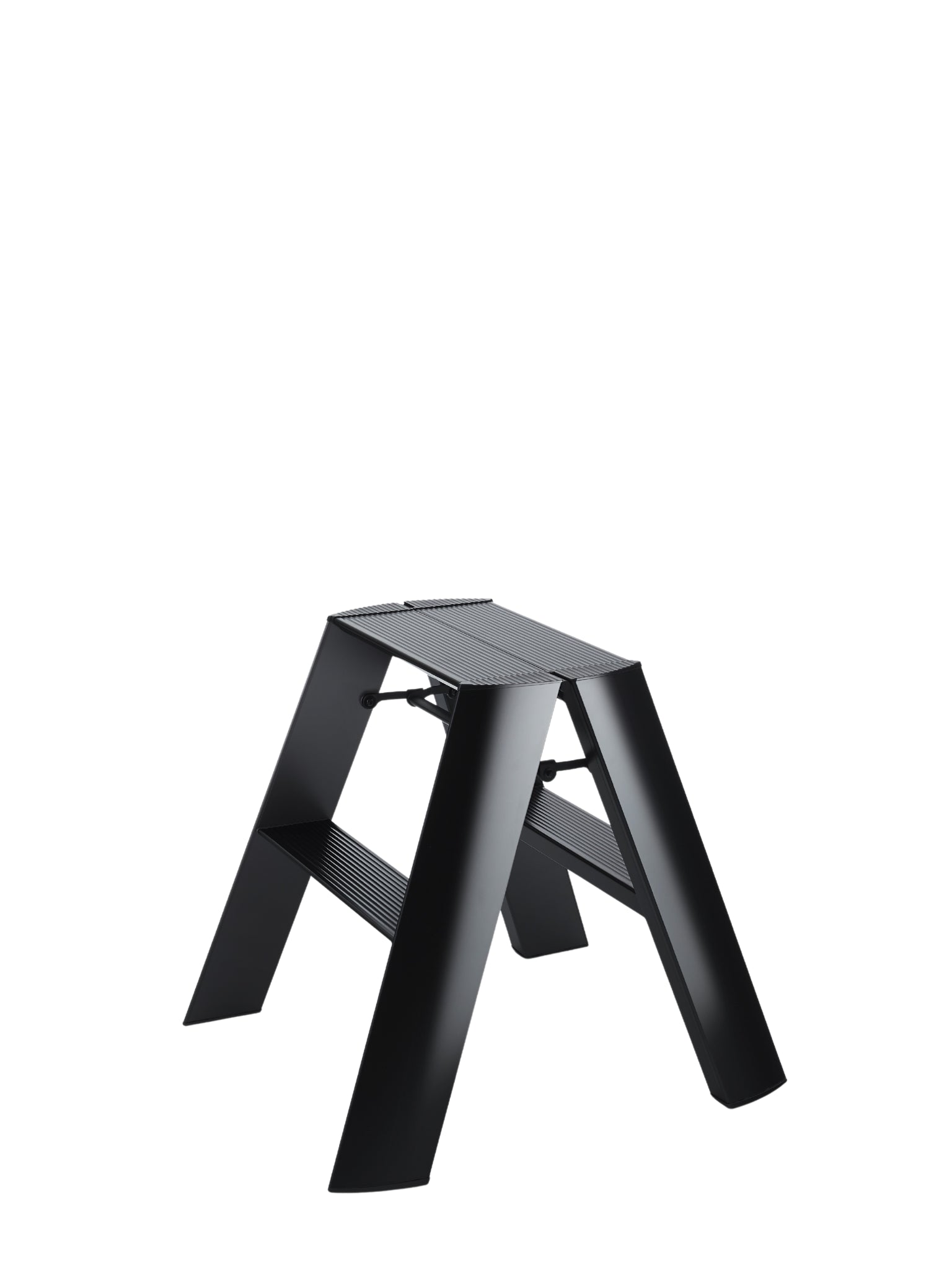 Lucano 2-step brede ladder zwart – extra stabiel design opstapje van Hasegawa