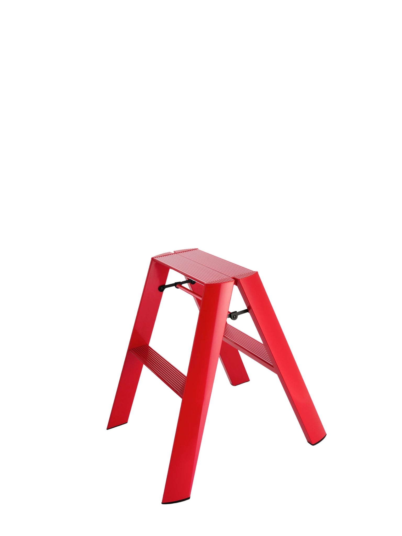 Lucano 2-step ladder rood – compact design opstapje van Hasegawa